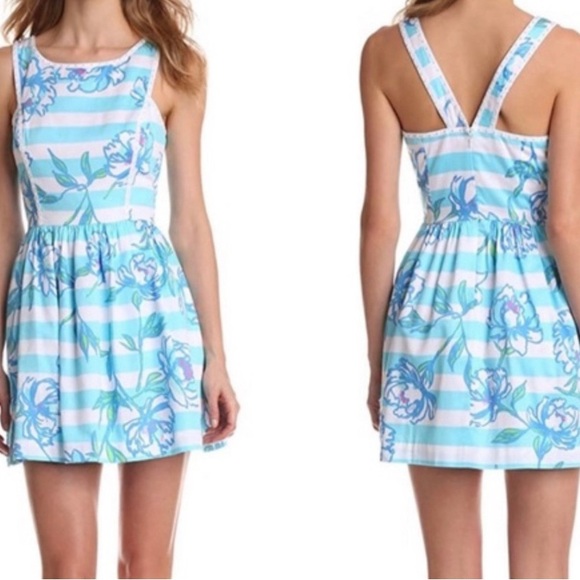 Lilly Pulitzer Dresses & Skirts - Lilly Pulitzer Sandrine Dress Shorely Blue, with  Pearl details, size 2
